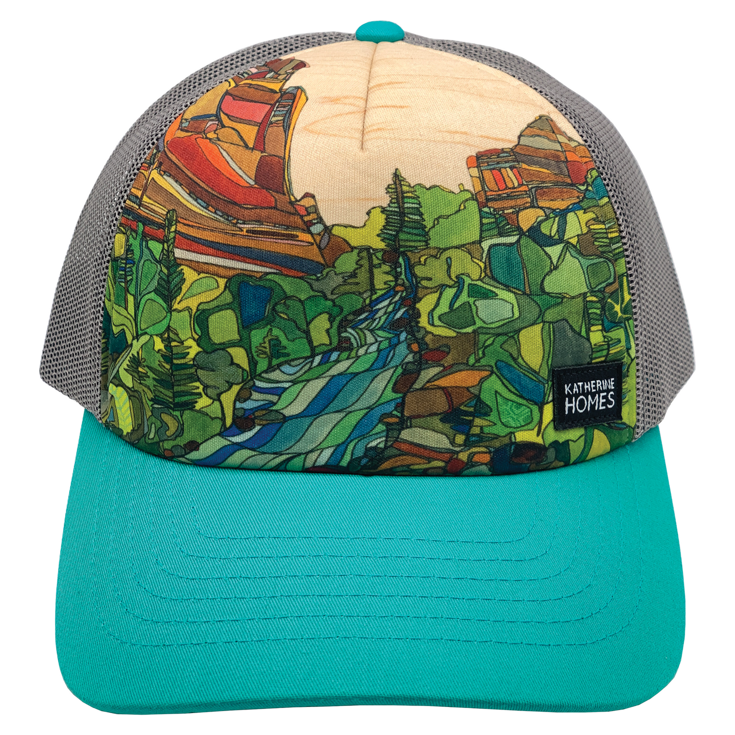 Eldorado Canyon | Trucker Hat | Turquoise 100% Recycled Grey